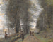 Waldweg bei Ville-d'Avray am Teich entlang - Jean-Baptiste-Camille Corot — Ansicht des Kunstwerks