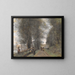 Waldweg bei Ville-d'Avray am Teich entlang - Jean-Baptiste-Camille Corot — gerahmtes Bild an der Wand