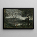 Stadtbild Ville-d'Avray - Jean-Baptiste-Camille Corot — gerahmtes Bild an der Wand