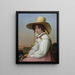 Portrait de Nency Destouches - Jean-Baptiste Auguste Vinchon — gerahmtes Bild an der Wand