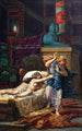 Die Frau Potiphars ergreift Joseph - Jean-Baptiste Cariven — Ansicht des Kunstwerks