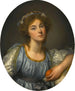 Eine junge Frau, die eine Orange hält - Jean-Baptiste Greuze — Ansicht des Kunstwerks