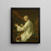 Engel Laurent de La Live de Jully - Jean-Baptiste Greuze — gerahmtes Bild an der Wand