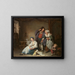 Eier zerbrochen - Jean-Baptiste Greuze — gerahmtes Bild an der Wand