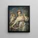 Flore und Zéphyr - Jean-Baptiste Greuze — gerahmtes Bild an der Wand