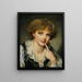 Kopf eines Jungen - Jean-Baptiste Greuze — gerahmtes Bild an der Wand