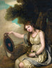 Junge sitzende Mädchen - Jean-Baptiste Greuze — Ansicht des Kunstwerks