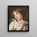 Die Liebesbotschaft - Jean-Baptiste Greuze — gerahmtes Bild an der Wand