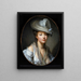 Der weiße Hut - Jean-Baptiste Greuze — gerahmtes Bild an der Wand