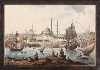 JeanBaptiste Hilaire - Yeni Camii and The Port of stanbul.webp