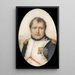 Portrait von Napoleon I. Kaiser der Franzosen - Jean-Baptiste Isabey — gerahmtes Bild an der Wand