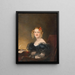 Portrait einer Frau - Jean-Baptiste Isabey — gerahmtes Bild an der Wand