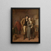Bei der Kunsthändler - Jean-Baptiste Madou — gerahmtes Bild an der Wand
