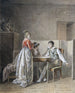 Gespräch in einem Interieur - Jean-Baptiste Mallet — Ansicht des Kunstwerks