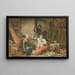 Innenszene - Jean-Baptiste Mallet — gerahmtes Bild an der Wand