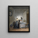 La Brodeuse - Jean-Baptiste Mallet — gerahmtes Bild an der Wand