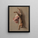 Ein Hase und ein Lammkeule - Jean-Baptiste Oudry — gerahmtes Bild an der Wand