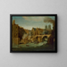 Le Petit Pont après l'incendie de 1718 - Jean-Baptiste Oudry — gerahmtes Bild an der Wand
