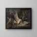 Épagneul saisissant un butor - Jean-Baptiste Oudry — gerahmtes Bild an der Wand