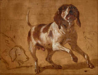 JeanBaptiste Oudry - Study of a Hound Baying.webp