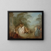 Versammlung in einem Park - Jean-Baptiste Pater — gerahmtes Bild an der Wand