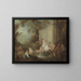 Gesellschaft der Bäder in einem Park - Jean-Baptiste Pater — gerahmtes Bild an der Wand