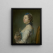 Madeleine Pinceloup de la Grange née de Parseval - Jean-Baptiste Perronneau — gerahmtes Bild an der Wand