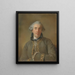 Portrait de Théophile Van Robais - Jean-Baptiste Perronneau — gerahmtes Bild an der Wand