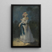 Eine elegante junge Frau - Jean-Baptiste Pillement — gerahmtes Bild an der Wand