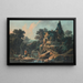 Die alte Farm, ländliche Landschaft - Jean-Baptiste Pillement — gerahmtes Bild an der Wand
