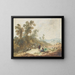 Ländliche Landschaft - Jean-Baptiste Pillement — gerahmtes Bild an der Wand