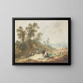 JeanBaptiste Pillement - Paysage montagneux Pastoral Landscape.webp