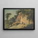Landschaftsbild mit Klippen - Jean-Baptiste Pillement — gerahmtes Bild an der Wand