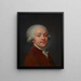 Portrait eines Gentlemans - Jean-Baptiste Regnault — gerahmtes Bild an der Wand