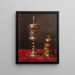 Stillleben mit Krug und bedeckter Schale - Jean-Baptiste Robie — gerahmtes Bild an der Wand