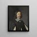 Portrait eines Mannes möglicherweise Philippe de la Trémolle Graf von Olonne - Jean-Baptiste de Champaigne — gerahmtes Bild an der Wand