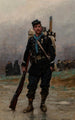 Ein französischer Infanterist im Deutsch-Französischen Krieg - Jean-Baptiste Édouard Detaille — Ansicht des Kunstwerks