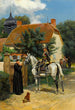 Eine Pause im Dorf - Jean-Baptiste Édouard Detaille — Ansicht des Kunstwerks