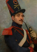 Französisches Replikat des Gemäldes Selbstporträt in französischer Artillerieuniform zu Pferd - Jean-Baptiste Édouard Detaille — Ansicht des Kunstwerks