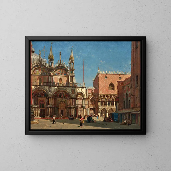 Place Saint-Marc - Jean-Baptiste van Moer — gerahmtes Bild an der Wand