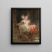 Die beiden Schwestern - Jean-Claude Richard de Saint-Non — gerahmtes Bild an der Wand