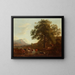 Flusslandschaft - Jean-Daniel Huber — gerahmtes Bild an der Wand