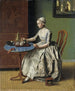 Holländisches Mädchen beim Frühstück - Jean-Étienne Liotard — Ansicht des Kunstwerks