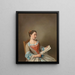 Die Lesende Porträt von Susanna Lewis sitzend - Jean-Étienne Liotard — gerahmtes Bild an der Wand