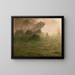 Eine Sturm während der Mahd - Jean-François Millet — gerahmtes Bild an der Wand