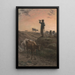 Rappel des vaches - Jean-François Millet — gerahmtes Bild an der Wand