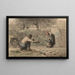 Erste Schritte - Jean-François Millet — gerahmtes Bild an der Wand