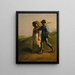 Zur Arbeit gehen - Jean-François Millet — gerahmtes Bild an der Wand