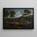 Landschaft Klassisch - Jean-François Millet — gerahmtes Bild an der Wand