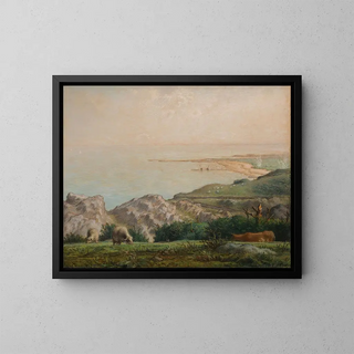 JeanFranois Millet - La Mer vue du haut de la falaise de Landemer.webp